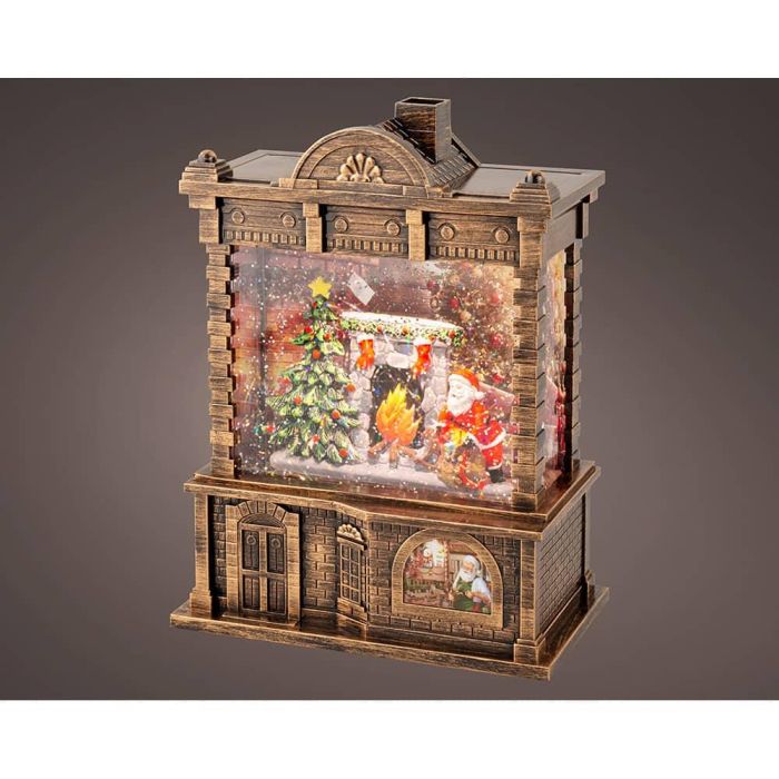 Lumineo Farol Girador de Agua Santa Claus con Nieve y Música 16,5 x 9,5 x 21,7 cm 2