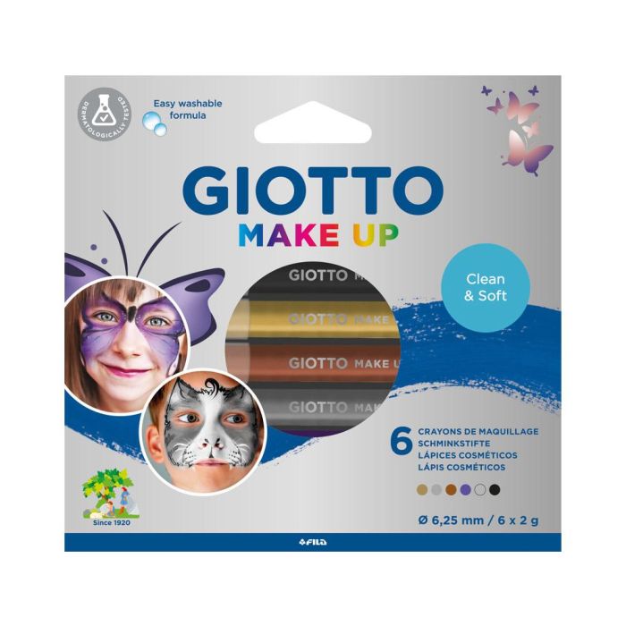 Set Giotto Make Up 6 Lapices Cosmeticos Colores Metalicos