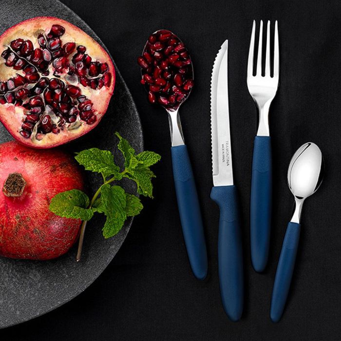 Tramontina Cuchara de Mesa Ipanema Azul 19 cm Acero Inoxidable 3 uds 2