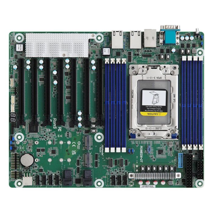 ASRock ROMED8-2T/BCM Mainboard ATX Socket SP3 Single para AMD EPYC 7003, con 7 ranuras PCIe x16, 10x SATA III, 3x LAN, AST2500 0 ASRock ROMED8-2T/BCM Mainboard ATX Socket SP3 Single para AMD EPYC 7003, con 7 ranuras PCIe x16, 10x SATA III, 3x LAN, AST2500 0