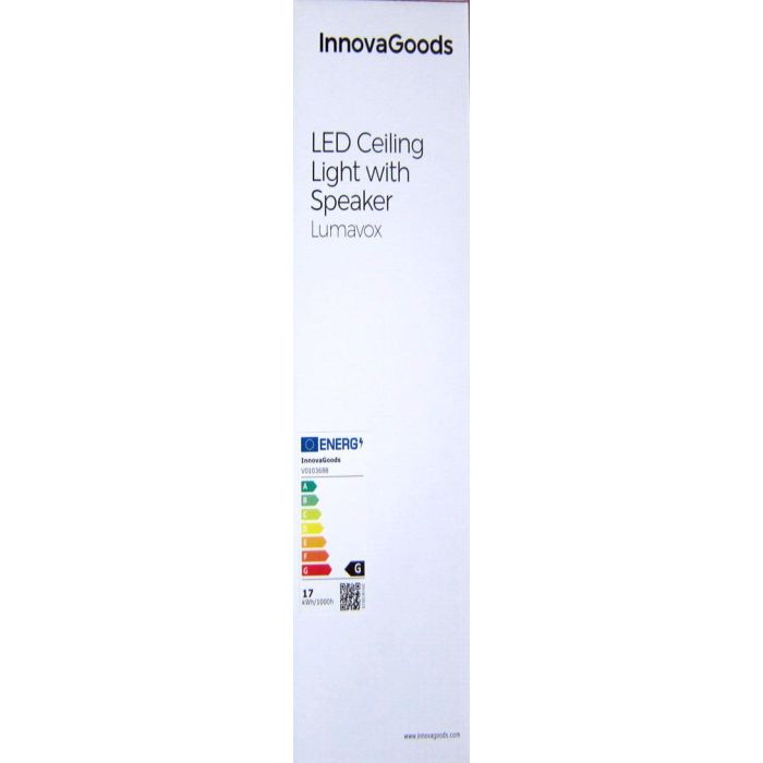 Inde Lámpara LED de techo con altavoz Lumavox Innovago, 30 x 30 x 5 cm (4 Unidades) 16 Inde Lámpara LED de techo con altavoz Lumavox Innovago, 30 x 30 x 5 cm (4 Unidades) 16