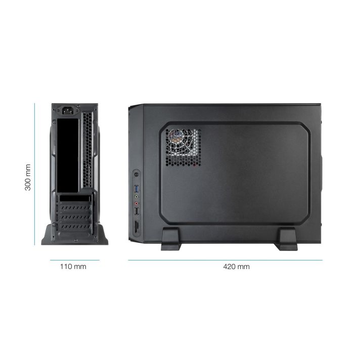 TOOQ CAJA SLIM MATX TQC-3007U3CD 500W LECTOR TARJETAS 1