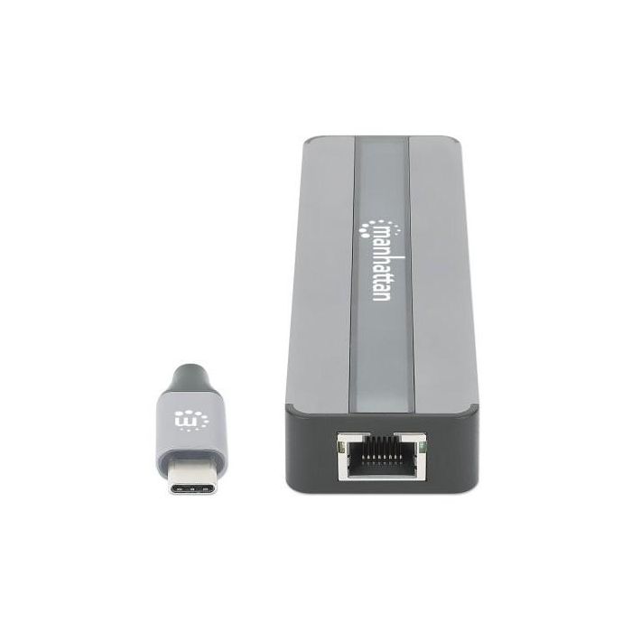 MANHATTAN 7-in-1 Dockingstation HDMI RJ45 2xUSB-A SD/MicroSD