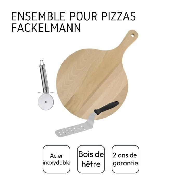 Juego de 3 utensilios para pizza - FACKELMANN 3