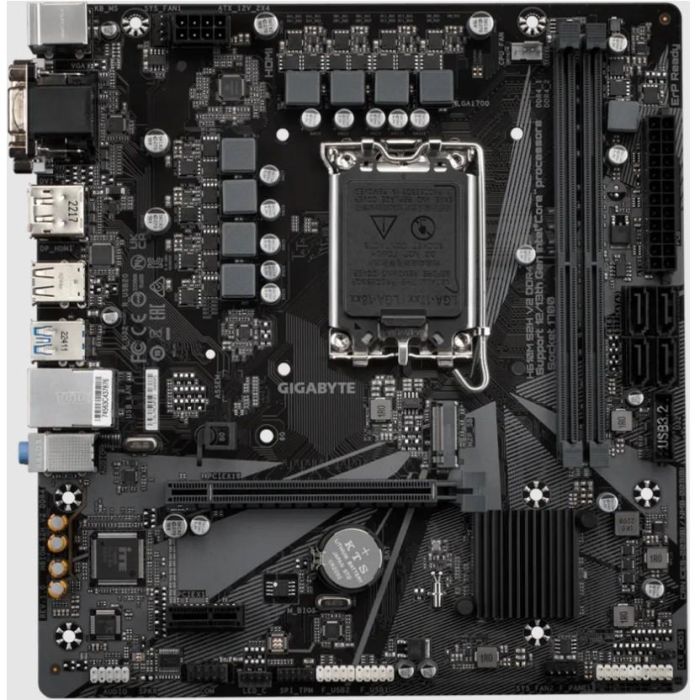 Gigabyte H610M S2H V2 DDR4 Placa base Socket LGA 1700 para Intel 14th Gen, Core i3/i5/i7/i9, DDR4 hasta 3200MHz 4