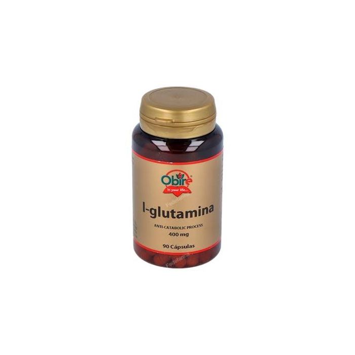 OBIRE L-Glutamina 90 cápsulas complemento alimenticio 400 mg por cápsula
