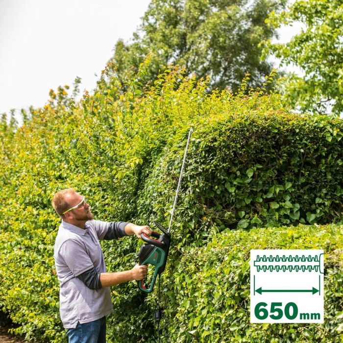 Bosch AdvancedHedgeCut 65 Cortasetos Eléctrico 65 cm Hoja, 34 mm Corte, 500W Motor, 80% Menos Ruido 4