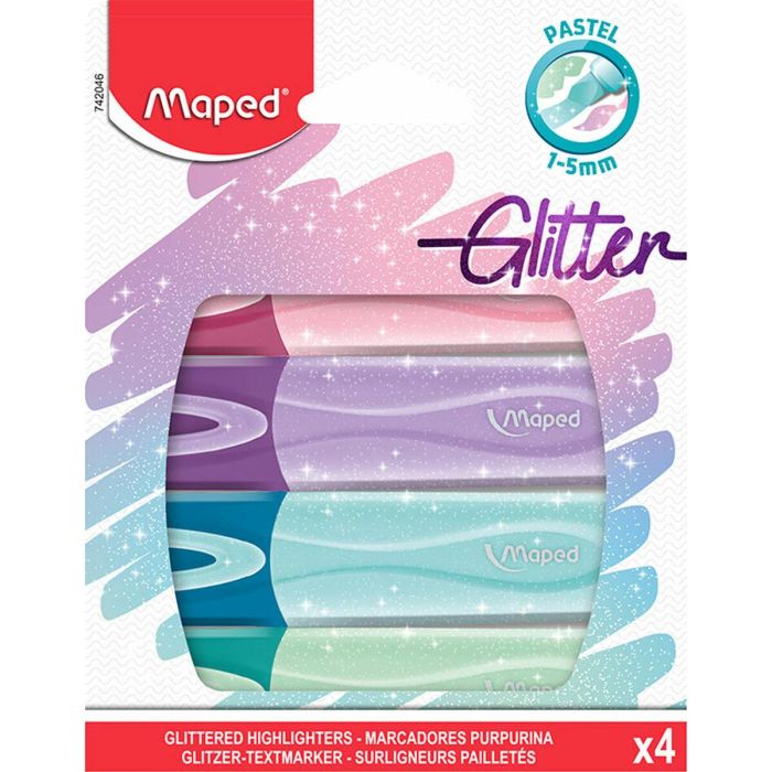 Set de Marcadores Fluorescentes Maped 4 Piezas Multicolor (15 Unidades) 2