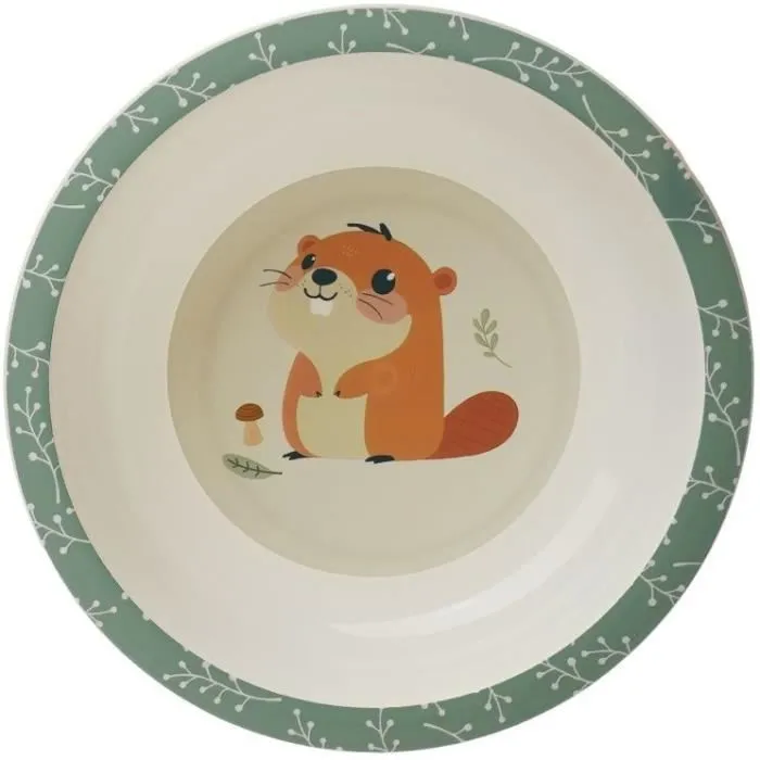 Thermobaby AAAOY87759 Set Comida Microondas Castor Plato Bol Taza 4