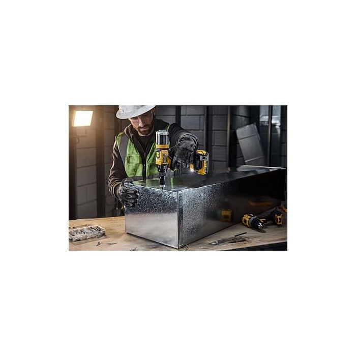 DeWALT DCF403NT-XJ Pistola de Remaches a Batería 18V, para Aluminio y Acero Inoxidable (2.4, 3.2, 4, 4.8 mm), 10000 kN, Incluye Funda, Negro/Amarillo