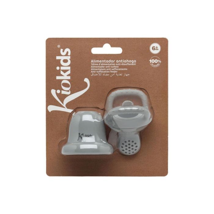 KioKids Alimentador Bebé Silicona para Introducción Alimentos Sólidos Frutas Verduras Sin Peligro de Ahogamiento +6 Meses Gris 4 KioKids Alimentador Bebé Silicona para Introducción Alimentos Sólidos Frutas Verduras Sin Peligro de Ahogamiento +6 Meses Gris 4