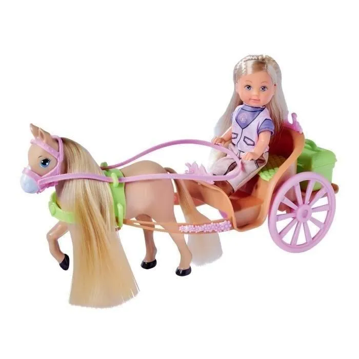 Silvertorn STEFFI LOVE Evi Love Caleche y su caballo - Muñeca para Niñas y Niños a Partir de 3 Años 2 Silvertorn STEFFI LOVE Evi Love Caleche y su caballo - Muñeca para Niñas y Niños a Partir de 3 Años 2