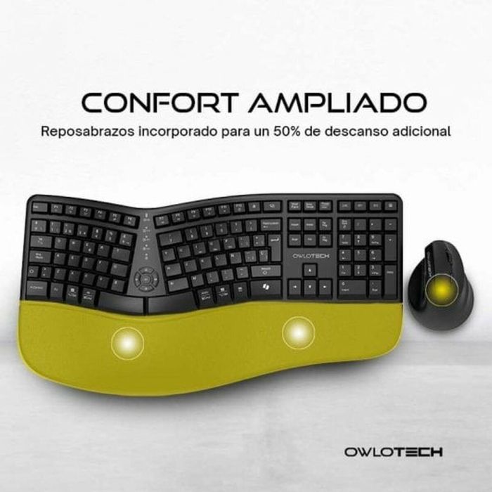 Teclado y Ratón Owlotech EK500 Negro 3