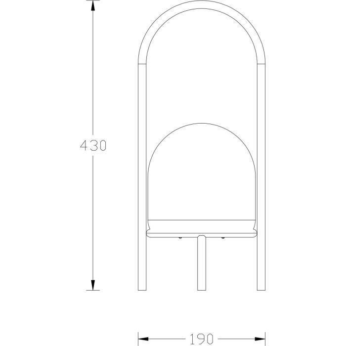 Lámpara de resina en 4 pies USB 200 lúmenes H43 cm - Galix 1 Lámpara de resina en 4 pies USB 200 lúmenes H43 cm - Galix 1