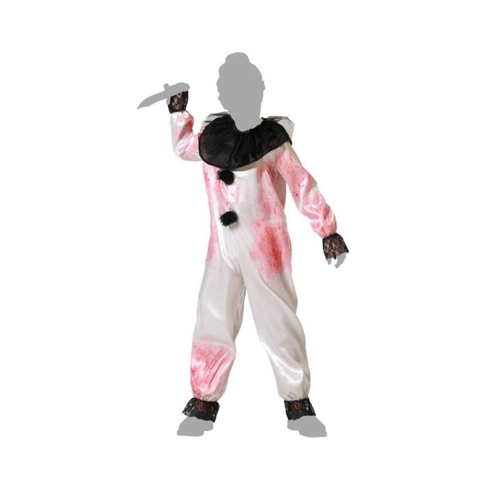 Disfraz Payaso Sangriento Con Cuello Blanco Niño 3-4 Años 4 Disfraz Payaso Sangriento Con Cuello Blanco Niño 3-4 Años 4