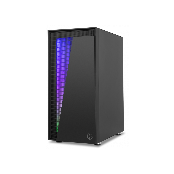 NOX Caja Semitorre ATX Hummer Blaster NXHUMMERBLASTER Negra ARGB con Ventana y USB 3.0 2