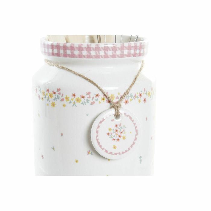 DKD Home Decor Bote Utensilios Cocina Shabby Vichy Rosa Blanco 1L Set de 5 Dolomite 12x22x12cm Apto Lavavajillas Microondas 1 DKD Home Decor Bote Utensilios Cocina Shabby Vichy Rosa Blanco 1L Set de 5 Dolomite 12x22x12cm Apto Lavavajillas Microondas 1