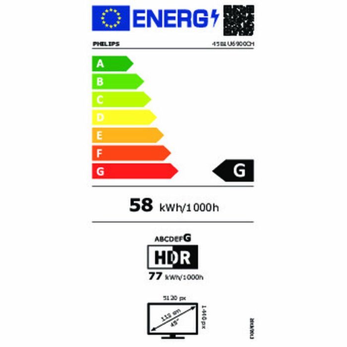 Monitor Philips 45B1U6900CH/00 44,5" LCD UltraWide Dual Quad HD 7