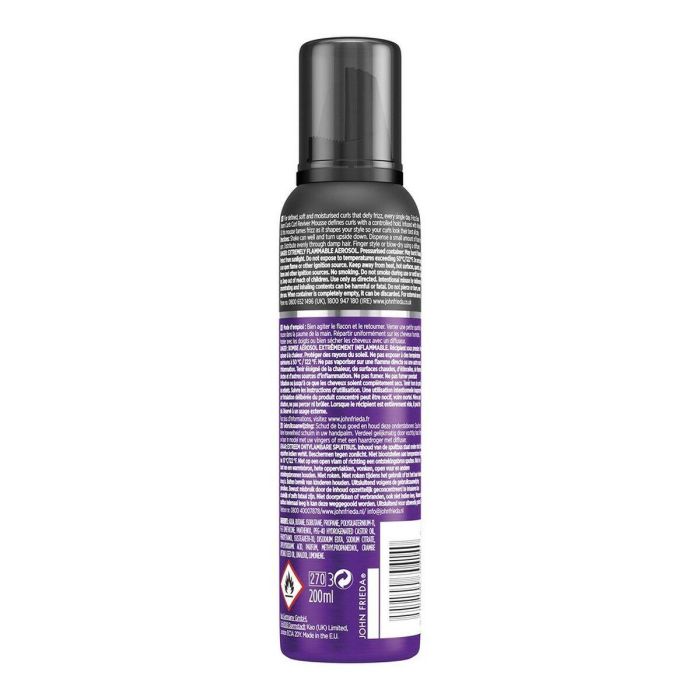 John Frieda Frizz-Ease Espuma Rizos Revitalizados 4 John Frieda Frizz-Ease Espuma Rizos Revitalizados 4