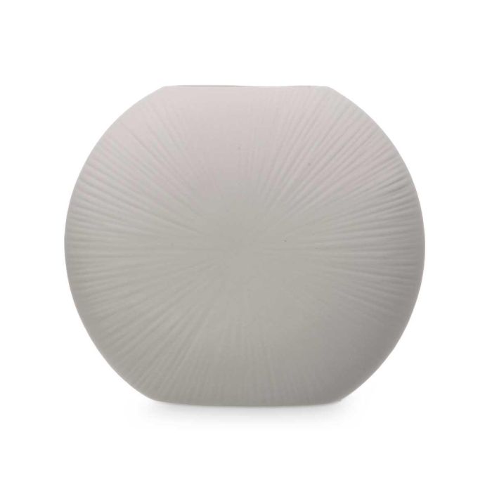 Jarron Ceramica Circular 29Cm Gris Giftdecor (4 Unidades) 2 Jarron Ceramica Circular 29Cm Gris Giftdecor (4 Unidades) 2