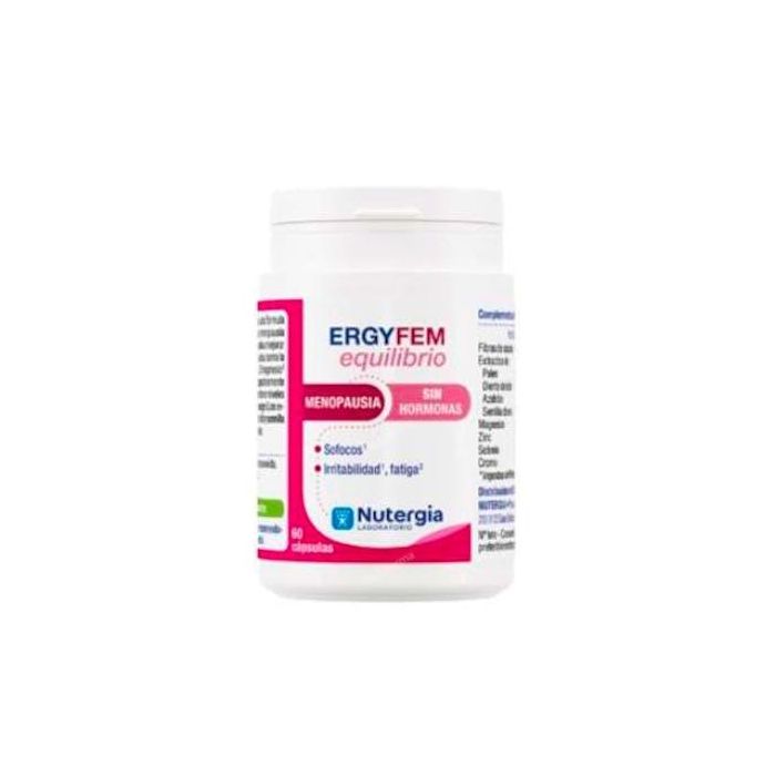 NUTERGIA Ergy-Fem Equilibrio 60 Cápsulas con Azafrán y Magnesio para Menopausia y Equilibrio Hormonal