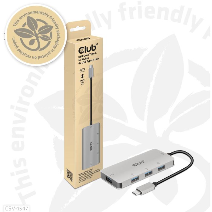 Club3D Hub USB 3.1 Tipo C a 4x USB 3.1 Tipo A 10Gbps 2 Club3D Hub USB 3.1 Tipo C a 4x USB 3.1 Tipo A 10Gbps 2