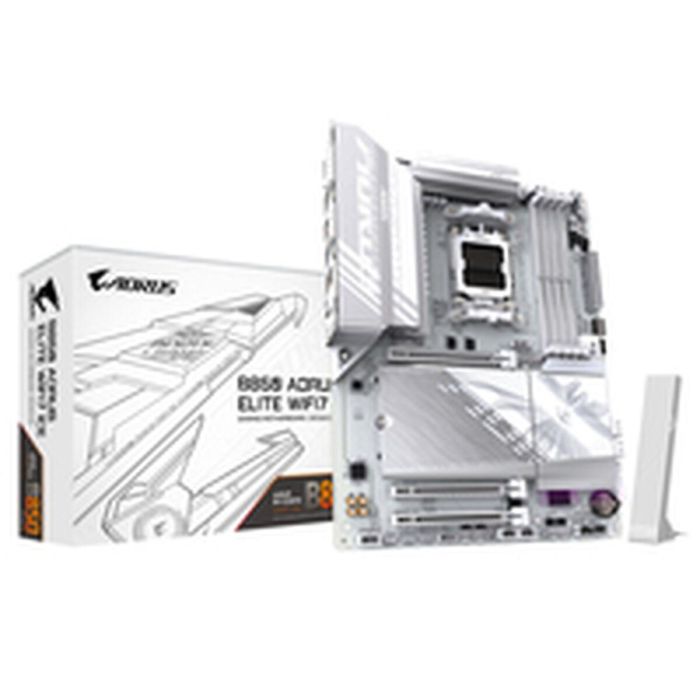Gigabyte B850 AORUS ELITE WIFI7 ICE Placa Base - AMD Ryzen 9000, Wi-Fi 7, DDR5 8200MHz, PCIe 5.0, USB 3.2 Gen 2x2, 9MB85EL7E-00-G10 18 Gigabyte B850 AORUS ELITE WIFI7 ICE Placa Base - AMD Ryzen 9000, Wi-Fi 7, DDR5 8200MHz, PCIe 5.0, USB 3.2 Gen 2x2, 9MB85EL7E-00-G10 18