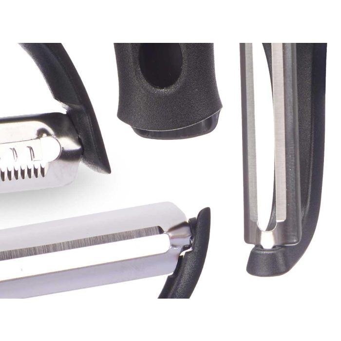 Set 3 Peladores de Cocina Kinvara - Acero Inoxidable, 14.5x22x2.5 cm (24 Unidades) 3 Set 3 Peladores de Cocina Kinvara - Acero Inoxidable, 14.5x22x2.5 cm (24 Unidades) 3