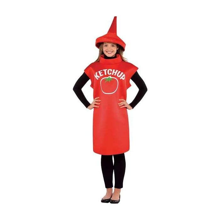 Liragram Disfraz Bote Ketchup Adulto Talla M 5 Liragram Disfraz Bote Ketchup Adulto Talla M 5
