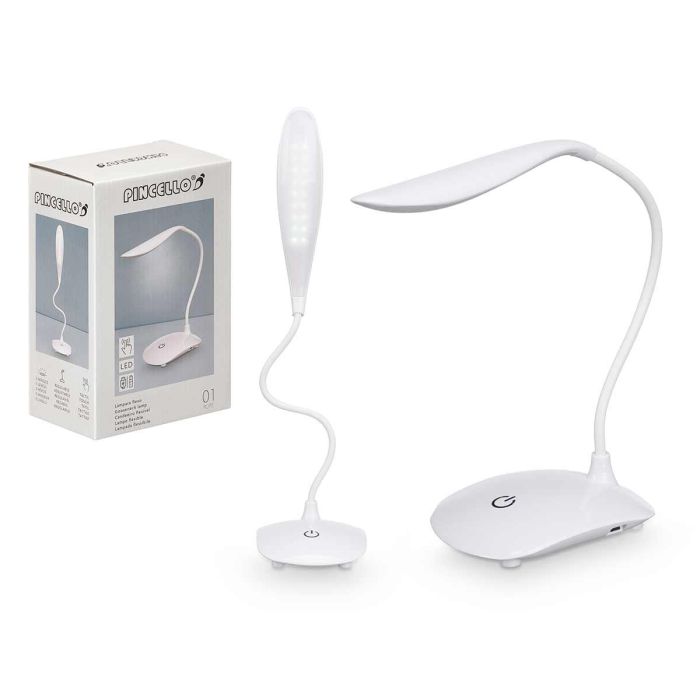 Flexo LED Alargado Pincello 10x24.5x25 cm Blanco (12 Unidades) Flexo LED Alargado Pincello 10x24.5x25 cm Blanco (12 Unidades)