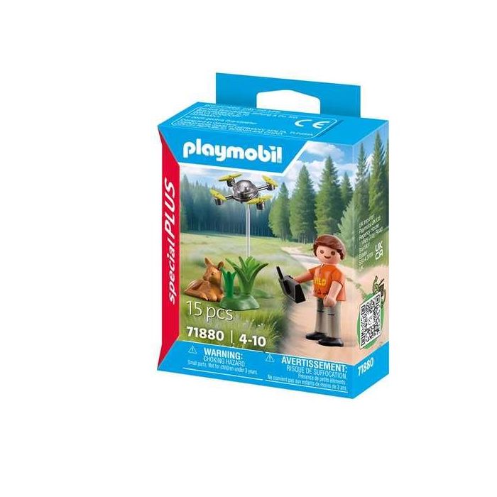 Rescate de un cervatillo con dron playmobil 1