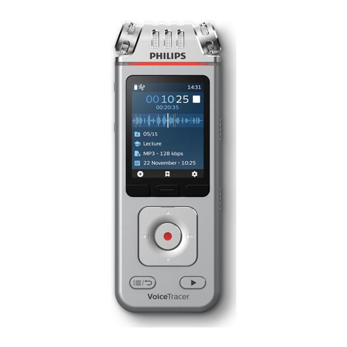 Philips DVT4115 VoiceTracer - Grabadora de Voz Digital, USB-C, Grabación 36h, MP3/WAV, Micrófono Omnidireccional, Memoria 8GB, Pantalla LCD, Compatible PC/Mac 0 Philips DVT4115 VoiceTracer - Grabadora de Voz Digital, USB-C, Grabación 36h, MP3/WAV, Micrófono Omnidireccional, Memoria 8GB, Pantalla LCD, Compatible PC/Mac 0