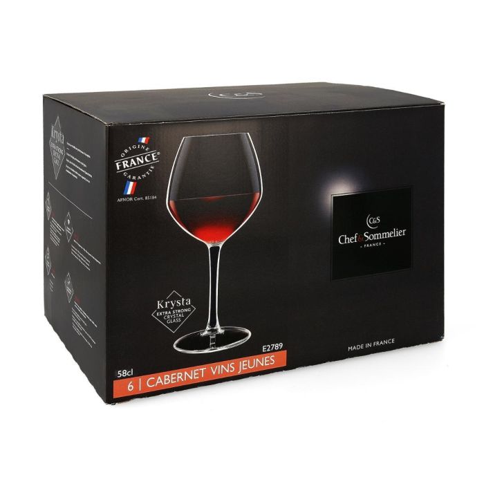 Caja 6 Copas Vino Krysta Cabernet Vinos Jov Chef & Sommelier 58 cL 3 Caja 6 Copas Vino Krysta Cabernet Vinos Jov Chef & Sommelier 58 cL 3