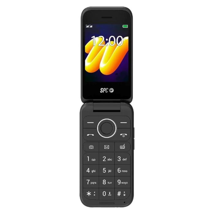 SPC WILD 2336N Teléfono Móvil 4G con Tapa Pantalla 2.8''/1.77'' para Personas Mayores Sin Internet Batería Larga Duración Negro SPC WILD 2336N Teléfono Móvil 4G con Tapa Pantalla 2.8''/1.77'' para Personas Mayores Sin Internet Batería Larga Duración Negro