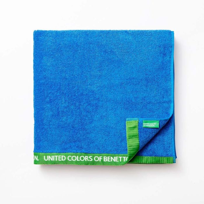 Toalla de playa 160x90cm 450 g/m² azul benetton 2 Toalla de playa 160x90cm 450 g/m² azul benetton 2