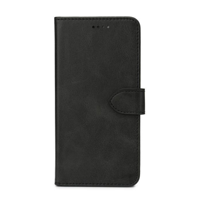 eSTUFF Funda billetera PU WALES para Samsung Galaxy A33, cuero, tarjetero, soporte, protección contra rasguños y golpes - Negra