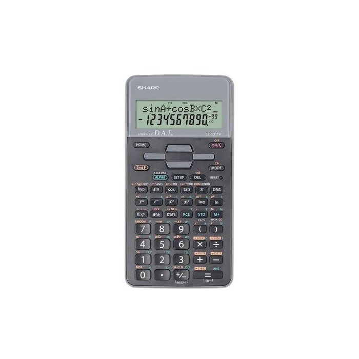 Calculadora Cientifica Sharp 10 Digitos El-531Th Gris (2 Líneas)