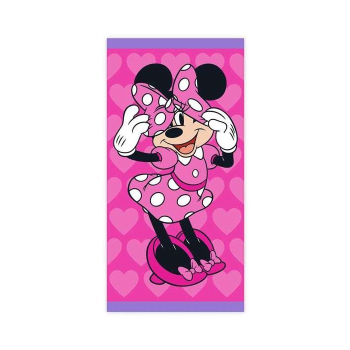 Toalla algodón minnie mouse "me time" 70x140cm Toalla algodón minnie mouse "me time" 70x140cm