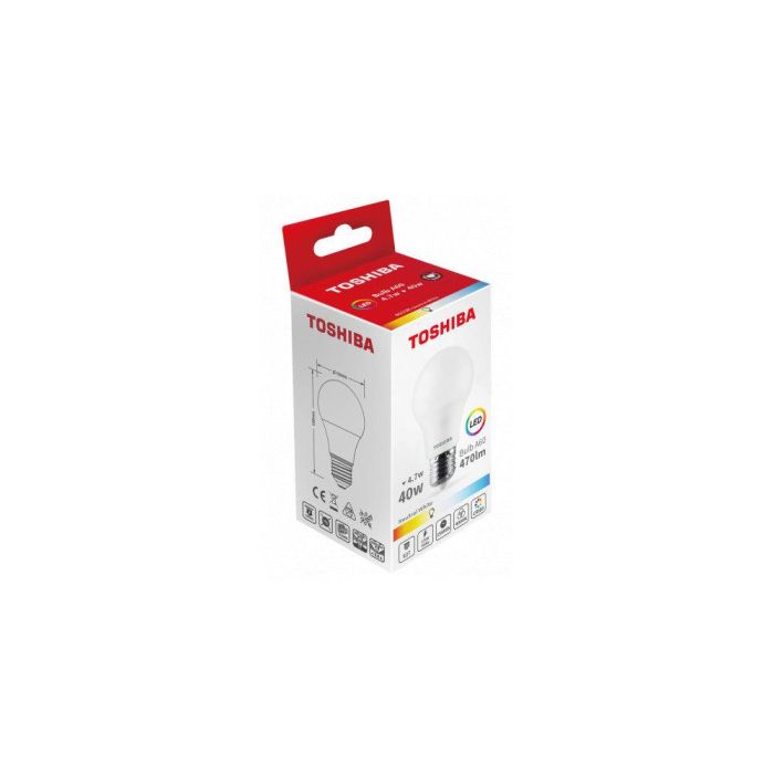 Bombilla LED TOSHIBA  E27 A60 4.7W 470Lm Blanco Cálido [TO-DELS-BL344P7B0AE21] 3