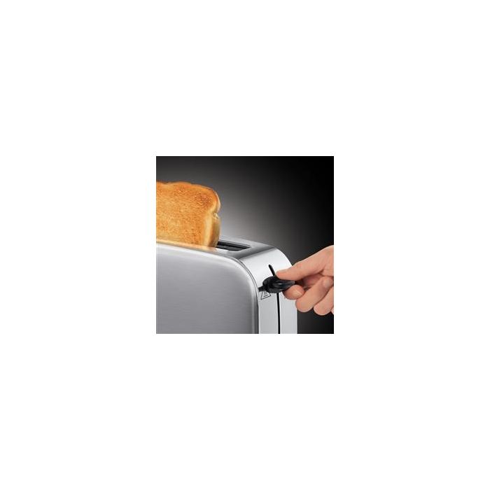 Russell Hobbs 21396-56 Tostador de Ranura Alargada con Regulador de Tostado Ajustable y Bandera Recogemigas 4