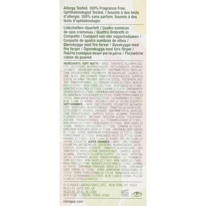 Clinique ALL ABOUT SHADOW quad #03-morning java - Compacto de Sombras de Ojos 4.8 gr, 4 Tonalidades Versátiles 3