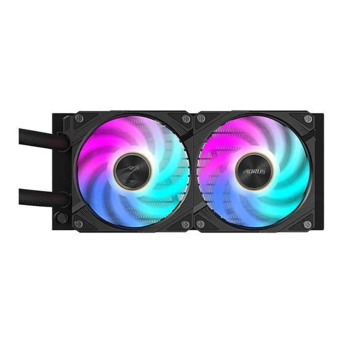 Gigabyte AORUS WATERFORCE X II 240 Refrigerador CPU Líquido AIO, Pantalla LCD, 2x Ventiladores 120mm, Intel LGA 1851 / AMD AM5, Negro 3