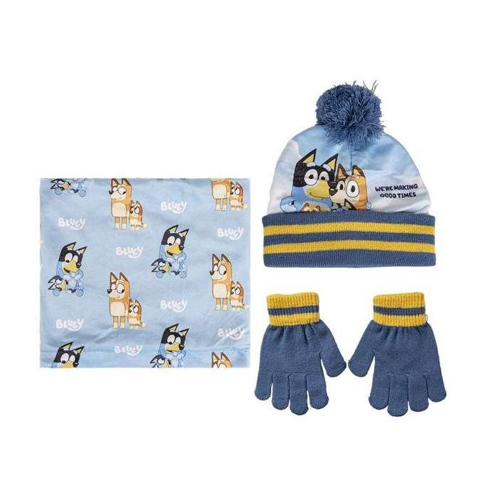 Conjunto 3 piezas Bluey (gorro, braga cuello y guantes) 2/8 años 6