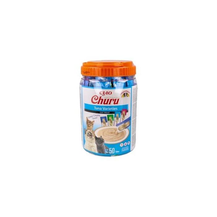 Churu Vet Snack Atún para Gato - 50 Bolsas x 4 Sticks de 15g