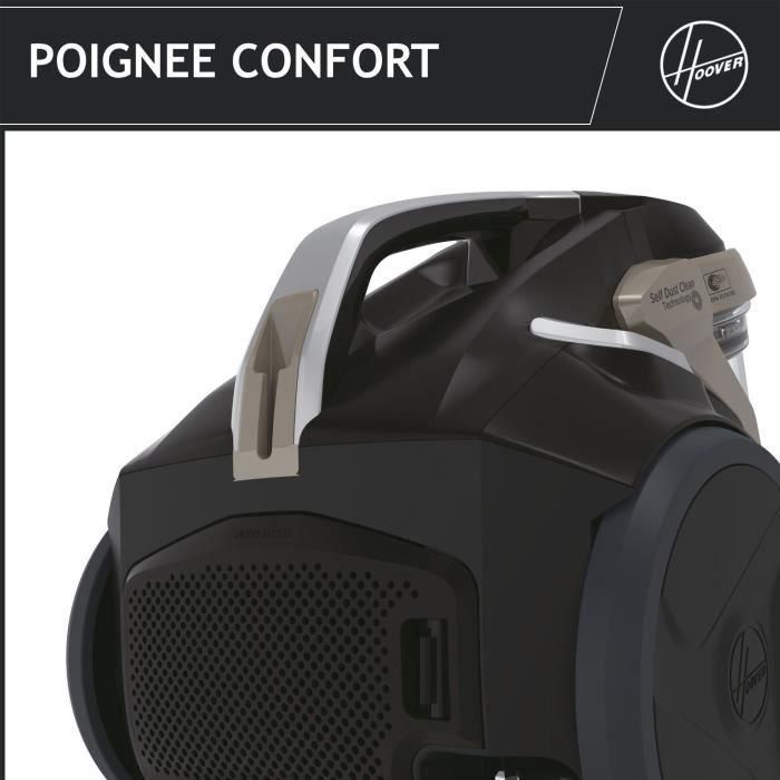 Aspirador de Bidón Sin Bolsa - HOOVER - HP720PET - 850 W - 68 dBA - Cassette 2 L - Especial para parquet y animales 5 Aspirador de Bidón Sin Bolsa - HOOVER - HP720PET - 850 W - 68 dBA - Cassette 2 L - Especial para parquet y animales 5
