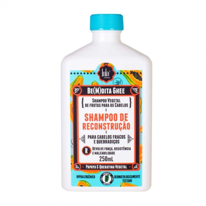 Lola Cosmetics Shampoo Reconstrucción Ghee Papaya y Queratina Vegetal 250 mL
