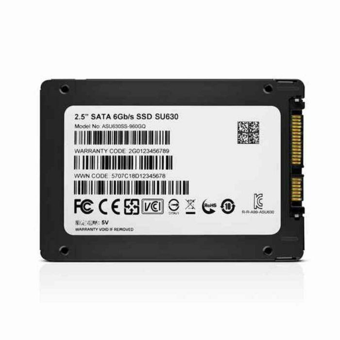 ADATA Disco Duro Interno Sólido SSD Ultimate SU630 960GB 2.5" SATA 6Gb/s, Lectura 520MB/s, Escritura 450MB/s 3