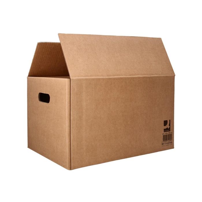 Caja Para Embalar Q-Connect Americana Ultrarresistente Conasas Carton Canal Doble 7 mm Color Kraft 600x400x290 mm 15 unidades 4