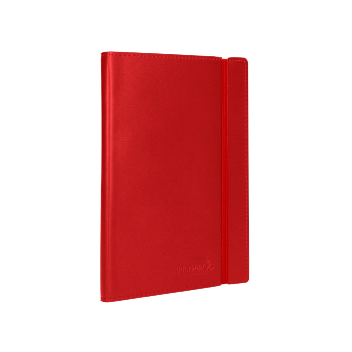 Liderpapel Libreta Similpiel A7 120 Hojas 70gr Cuadriculada Rojo 4