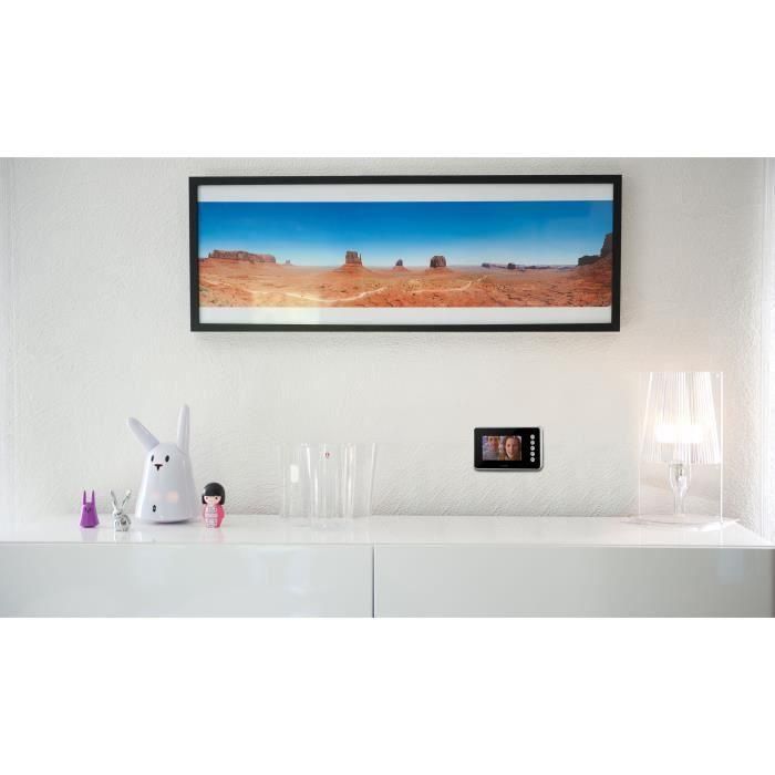 Chacon Videoteléfono 4.3" Ultraplano Negro 4 Hilos con Cámara Nocturna, Estación Externa de Metal y Apertura Remota 1 Chacon Videoteléfono 4.3" Ultraplano Negro 4 Hilos con Cámara Nocturna, Estación Externa de Metal y Apertura Remota 1